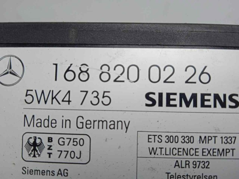Recambio de modulo electronico para mercedes-benz clase a (w168) 1.6 cat referencia OEM IAM 5WK4735-1688200226  