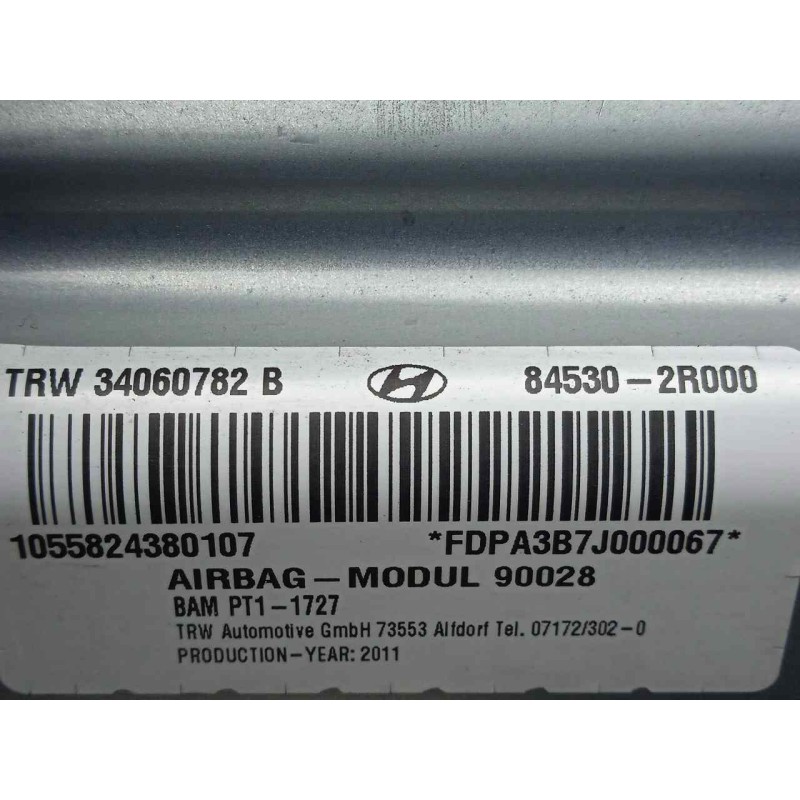 Recambio de airbag delantero derecho para hyundai i30cw 1.6 crdi cat referencia OEM IAM 845302R000-34060782B  