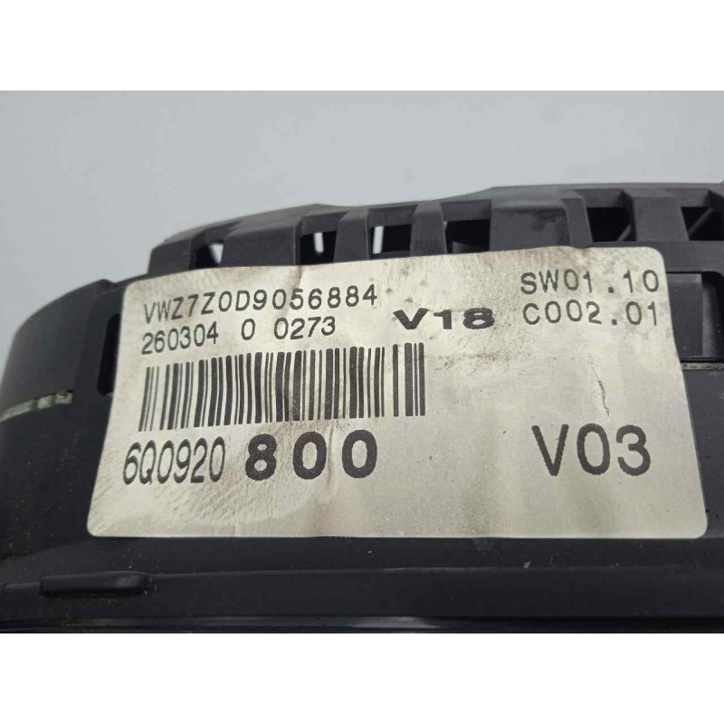 Recambio de cuadro instrumentos para volkswagen polo (9n1) 1.4 16v referencia OEM IAM 110080124001A-6Q0920800  