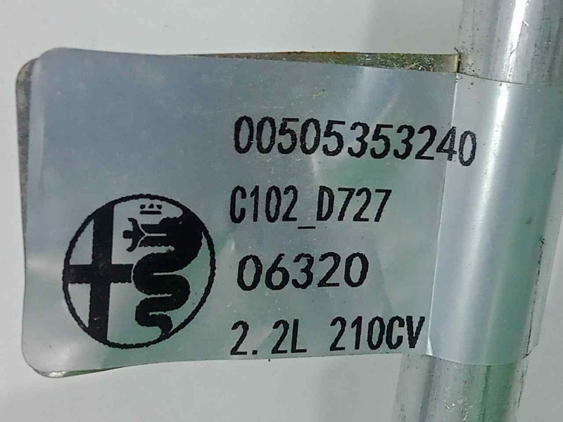 Recambio de tubos aire acondicionado para alfa romeo stelvio (630) 2.2 jtdm cat referencia OEM IAM 50535324-00505353240  
