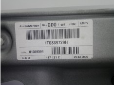 Recambio de elevalunas trasero izquierdo para volkswagen touran (1t1) 2.0 tdi referencia OEM IAM 1T0839729H   2