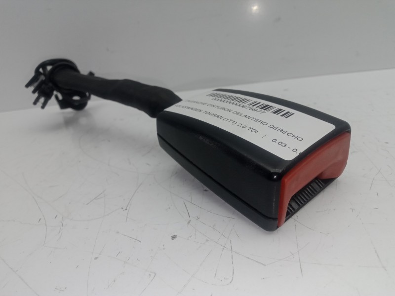 Recambio de enganche cinturon delantero derecho para volkswagen touran (1t1) 2.0 tdi referencia OEM IAM 1T2857756C  