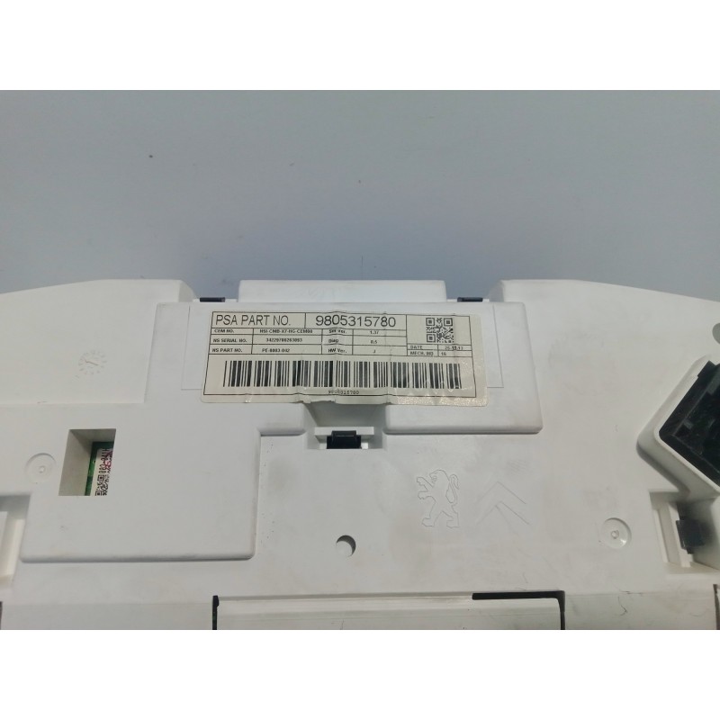 Recambio de cuadro instrumentos para citroën c5 berlina 2.2 hdi fap cat referencia OEM IAM 9805315780  