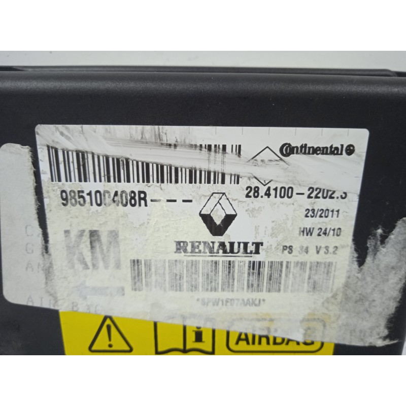 Recambio de centralita airbag para renault scenic iii grand dynamique referencia OEM IAM 985100408R-28410022023  