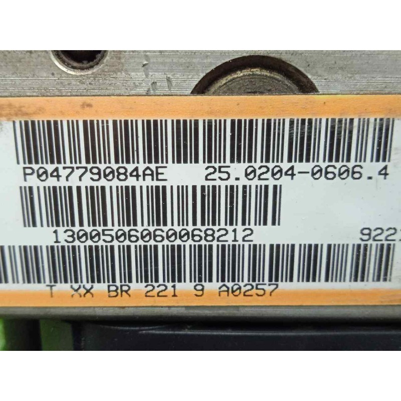 Recambio de abs para chrysler 300 m (lr) 2.7 cat referencia OEM IAM 25094601523-04602253ACA-25020903732-P04779084AE-25020406  
