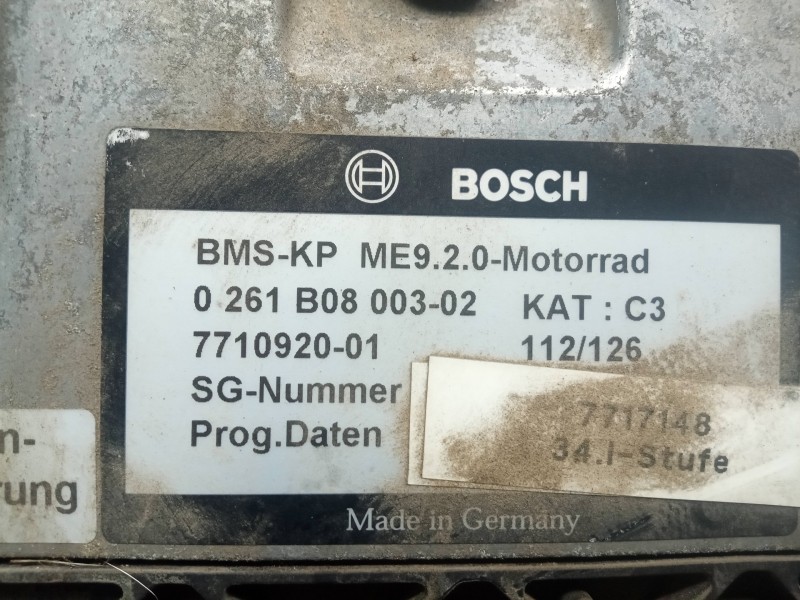 Recambio de centralita motor uce para bmw r 1200 rt/st referencia OEM IAM 0261B08003-7710920 BOSCH 