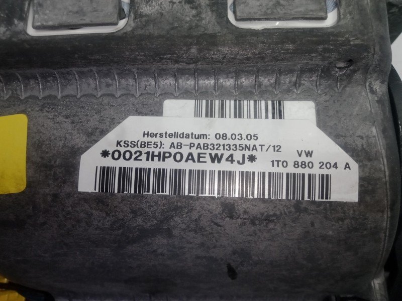 Recambio de airbag delantero derecho para volkswagen touran (1t1) 2.0 tdi referencia OEM IAM 1T0880204A  
