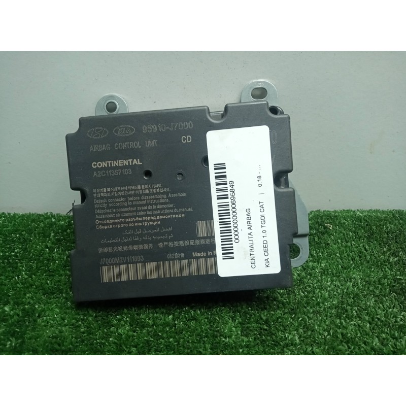 Recambio de centralita airbag para kia ceed 1.0 tgdi cat referencia OEM IAM 95910J7000-A2C11367103 CONTINENTAL 