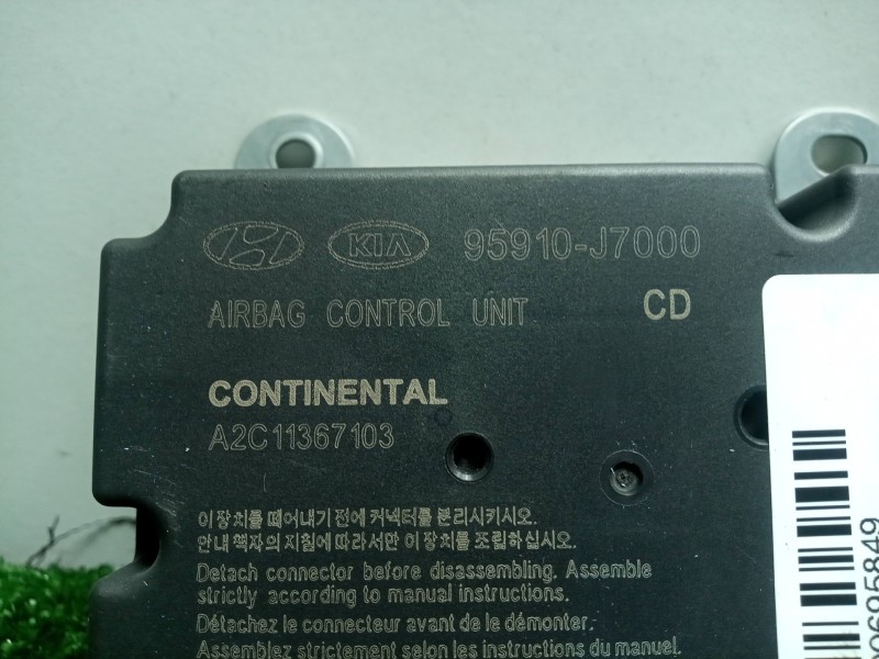 Recambio de centralita airbag para kia ceed 1.0 tgdi cat referencia OEM IAM 95910J7000-A2C11367103 CONTINENTAL 