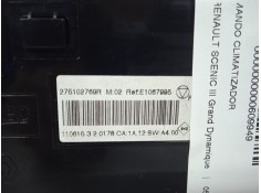 Recambio de mando climatizador para renault scenic iii grand dynamique referencia OEM IAM 275102769R-T1001909K VALEO  2