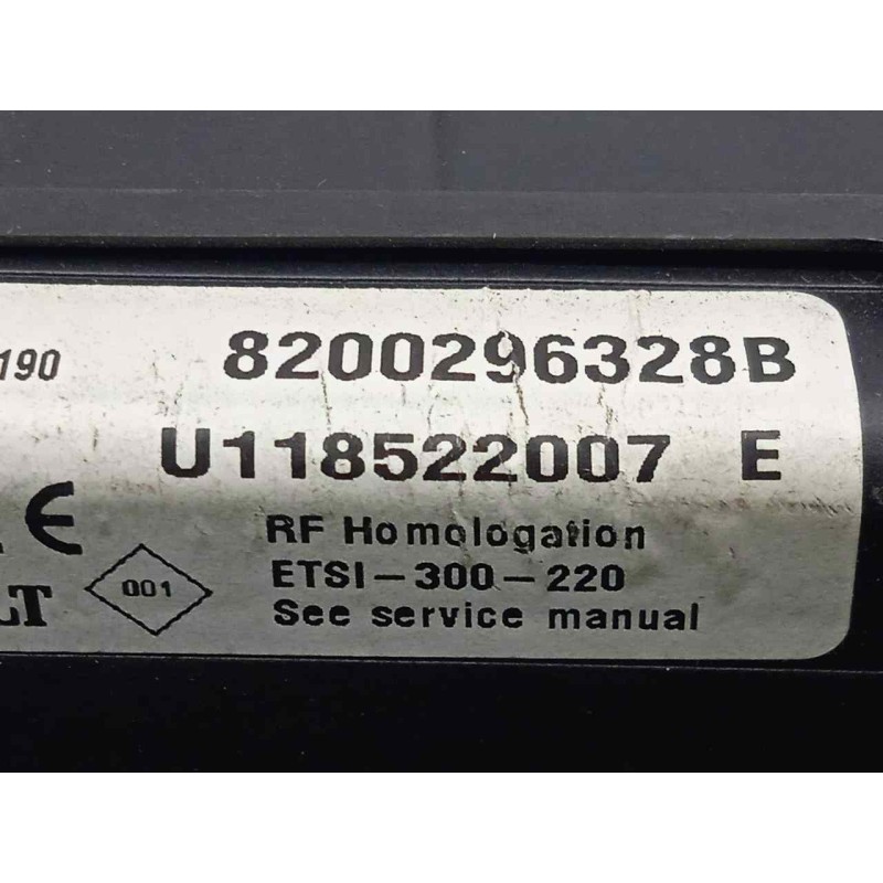 Recambio de centralita check control para dacia logan 1.4 cat referencia OEM IAM 8200296328B-U118522007-ETSI300220 ETSI300220 
