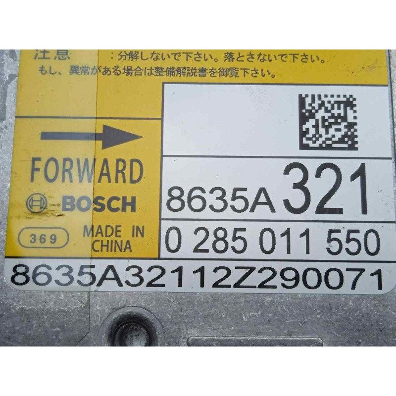 Recambio de centralita airbag para mitsubishi asx (ga0w) kaiteki 4wd referencia OEM IAM 8635A321-0285011550 BOSCH 