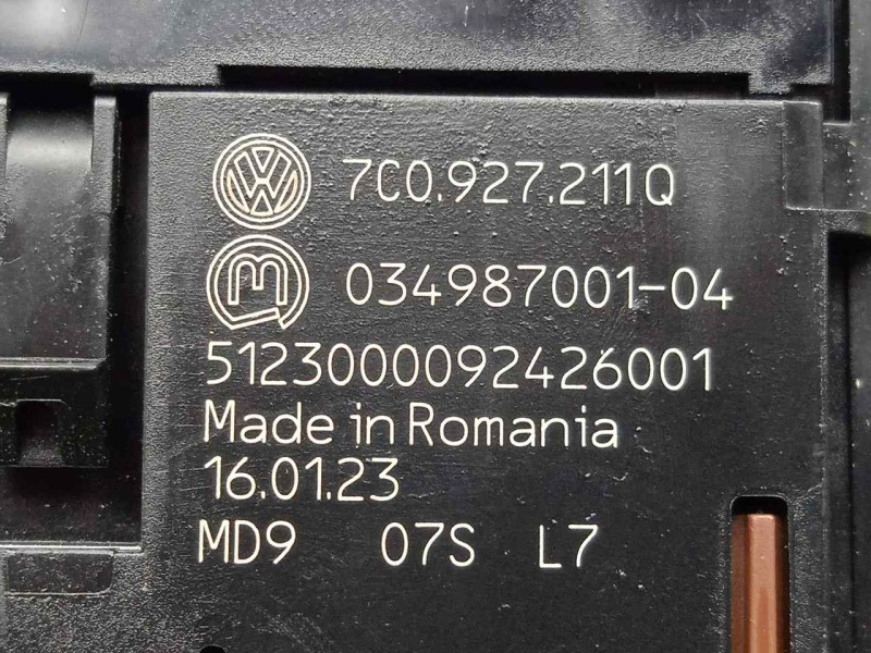 Recambio de interruptor para man tge kasten (uy) 2.0 tdi referencia OEM IAM 7C0927211Q  
