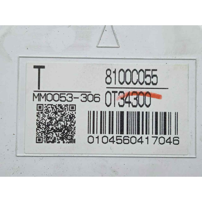 Recambio de cuadro instrumentos para mitsubishi asx (ga0w) kaiteki 4wd referencia OEM IAM 8100C055-0T34300 1.CONECTOR 
