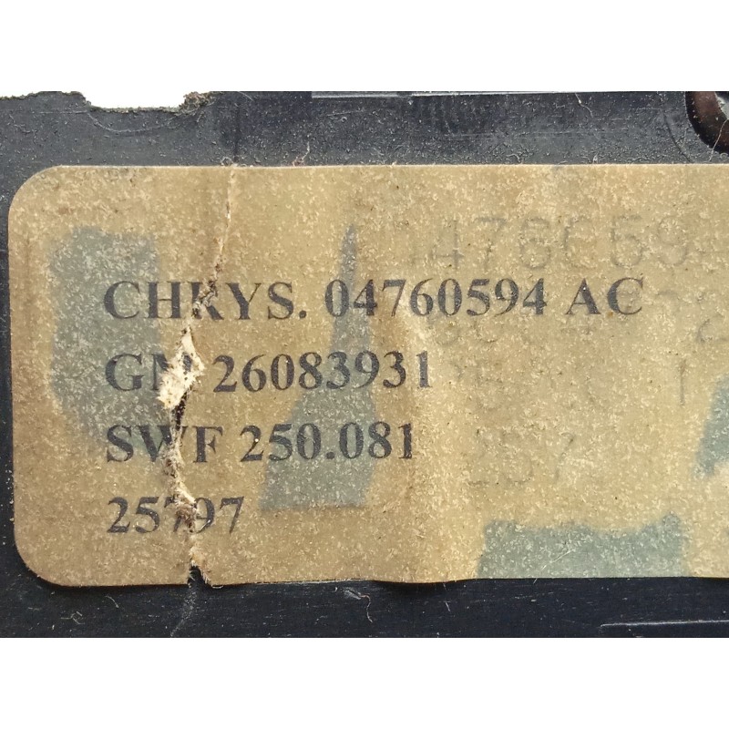 Recambio de mando luces para chrysler 300 m (lr) 2.7 cat referencia OEM IAM 26083931-04760594AC  