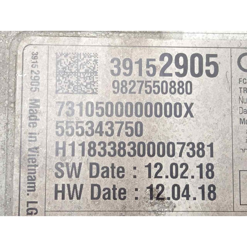 Recambio de sistema audio / radio cd para opel crossland x 1.2 referencia OEM IAM 39152905-9827550880  