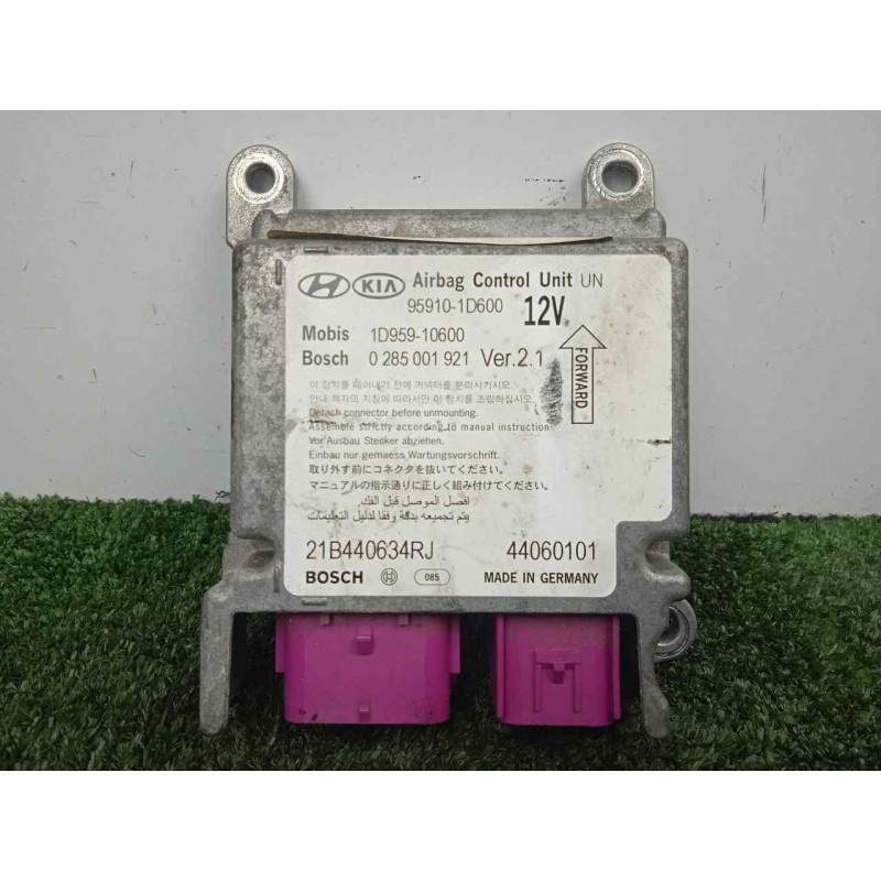 Recambio de centralita airbag para kia carens (un) 2.0 crdi referencia OEM IAM 0285001921-959101D600-1D95910600 BOSCH 