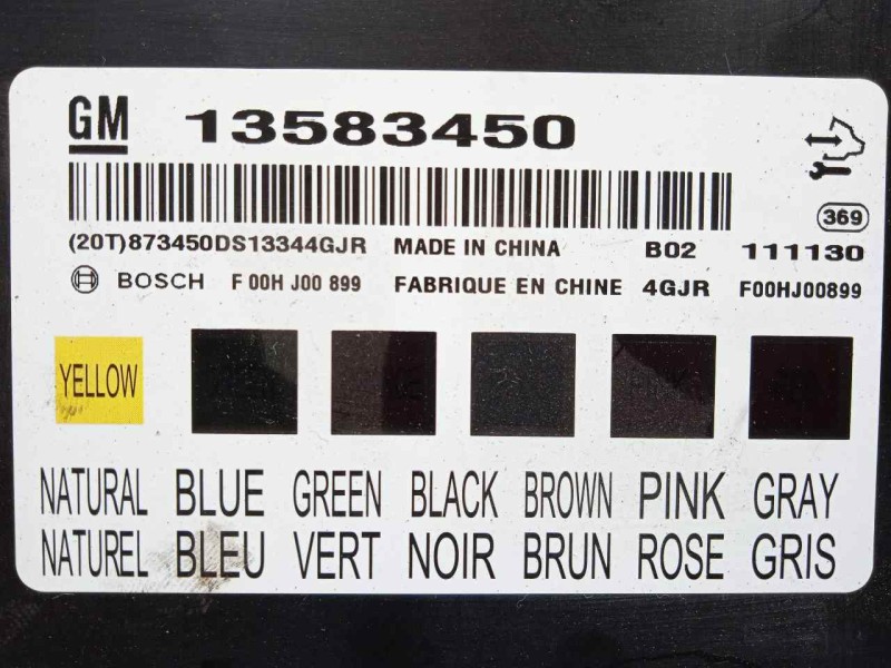 Recambio de modulo electronico para chevrolet cruze 1.6 cat referencia OEM IAM 13583450  