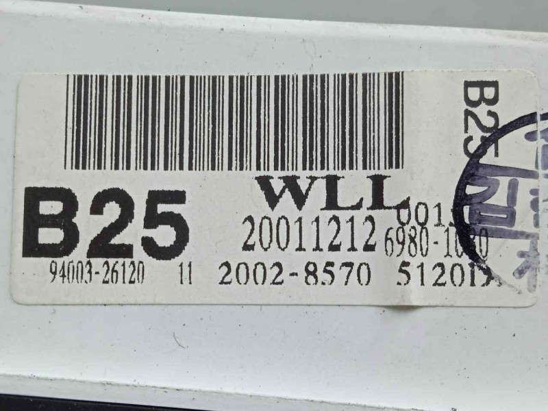 Recambio de cuadro instrumentos para hyundai santa fe (sm) 2.4 cat referencia OEM IAM 9400326120-20028570-69801080  