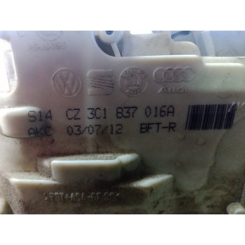 Recambio de cerradura puerta delantera derecha para volkswagen passat berlina (3c2) 2.0 tdi referencia OEM IAM 3C1837016A  