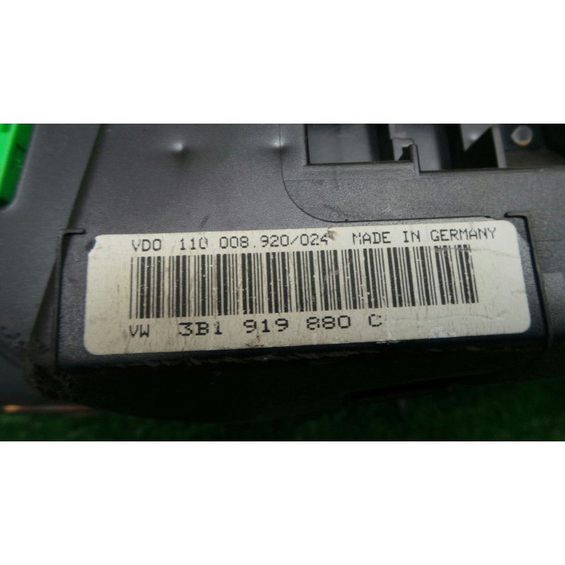 Recambio de cuadro instrumentos para volkswagen passat berlina (3b2) 1.9 tdi referencia OEM IAM 3B1919880C-110008920024 VDO 