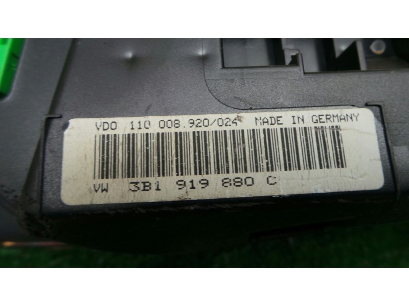 Recambio de cuadro instrumentos para volkswagen passat berlina (3b2) 1.9 tdi referencia OEM IAM 3B1919880C-110008920024 VDO 