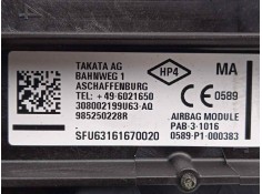 Recambio de airbag delantero derecho para fiat talento kombi (296) l1h1 1,0t basis (m1) referencia OEM IAM 985250228R   2