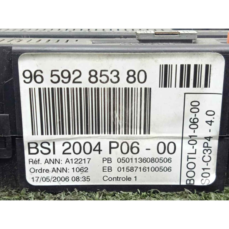 Recambio de centralita check control para peugeot 207 1.6 16v hdi fap referencia OEM IAM 9659285380-BSI2004P06 BSI2004P06 