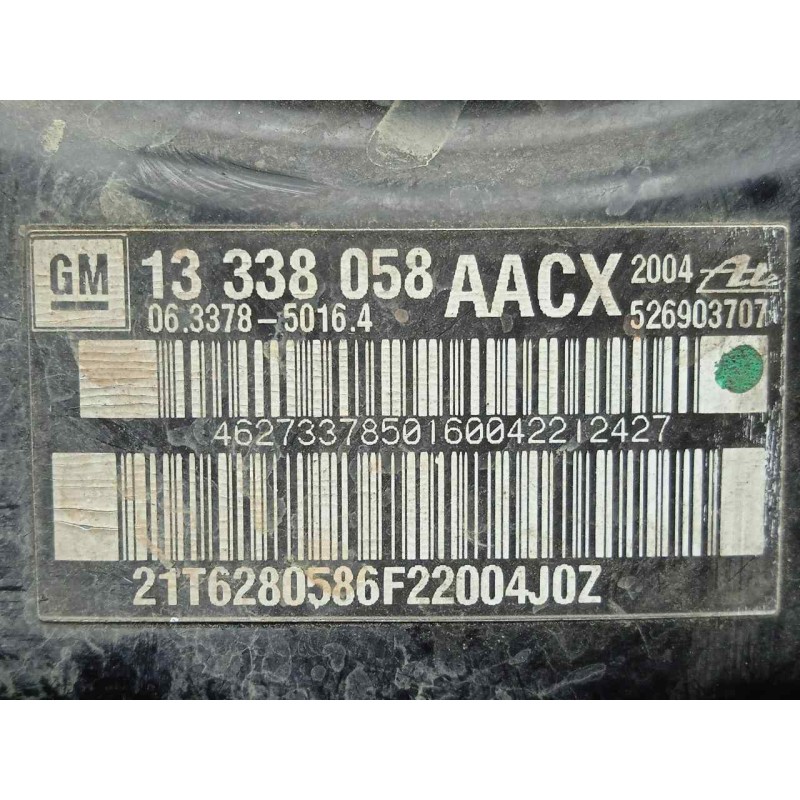 Recambio de servofreno para chevrolet cruze 1.6 cat referencia OEM IAM 13338058-06337850164 ATE 