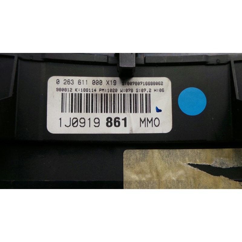 Recambio de cuadro instrumentos para volkswagen golf iv berlina (1j1) 1.4 16v referencia OEM IAM 0263611000-1J0919861  