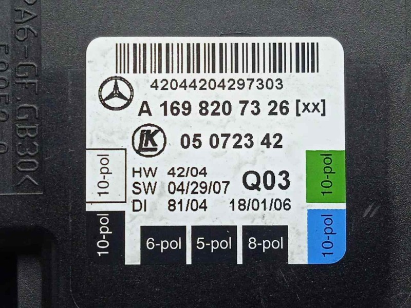 Recambio de modulo electronico para mercedes-benz clase b (w245) 2.0 cdi cat referencia OEM IAM A1698207326-05072342  