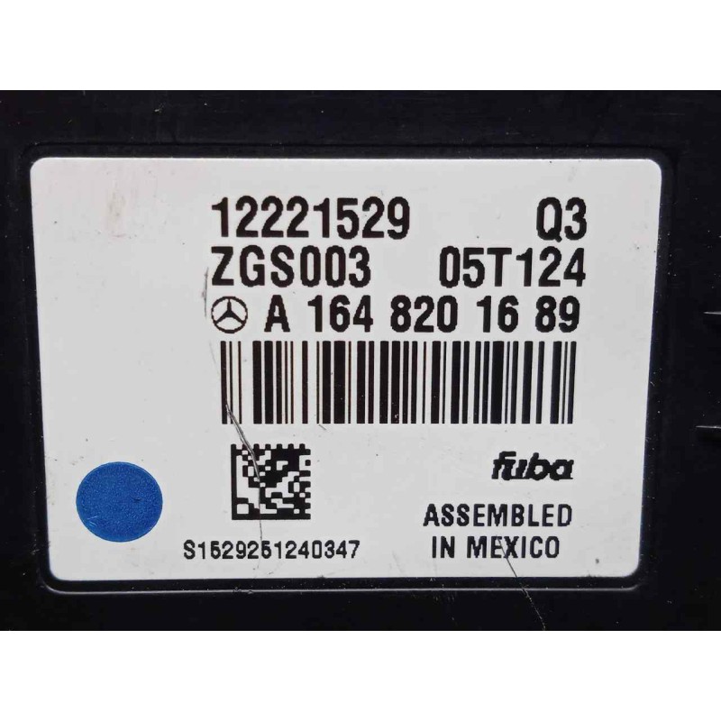 Recambio de modulo electronico para mercedes-benz clase m (w164) 3.0 cdi cat referencia OEM IAM A1648201689  