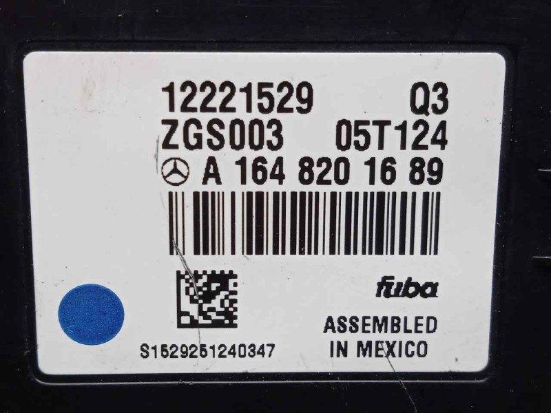 Recambio de modulo electronico para mercedes-benz clase m (w164) 3.0 cdi cat referencia OEM IAM A1648201689  