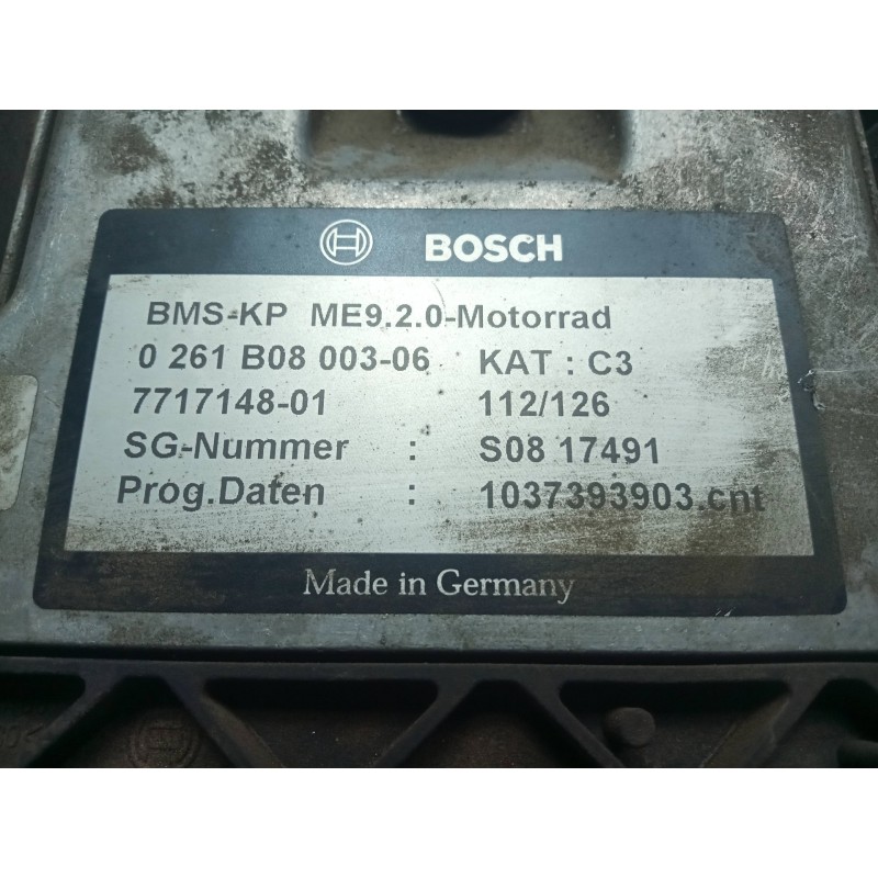 Recambio de centralita motor uce para bmw r 1200 rt/st referencia OEM IAM 0261B08003-7717148 BOSCH 