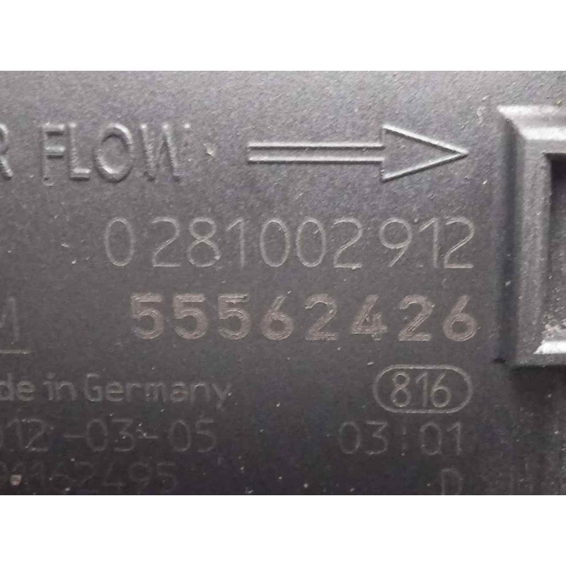 Recambio de caudalimetro para opel insignia sports tourer 2.0 16v cdti referencia OEM IAM 0281002912-55562426  