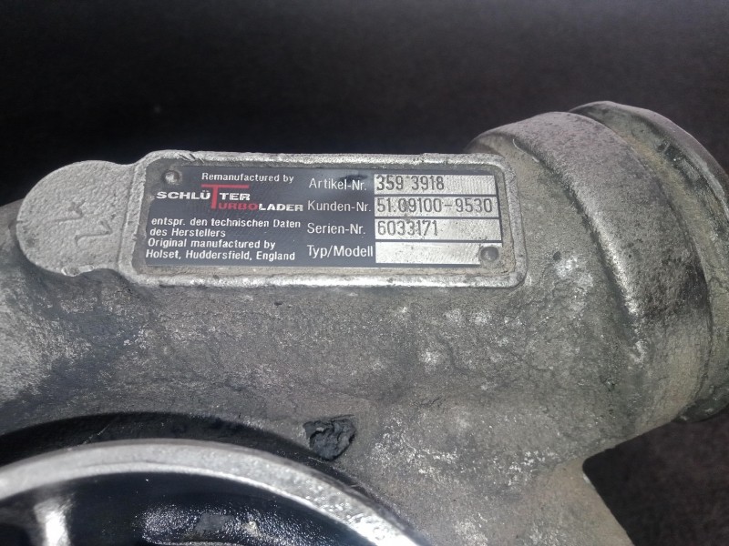 Recambio de turbocompresor para man m 2000 l/m 2000 m 14.xxx e2 6.9 diesel referencia OEM IAM 3593918-51091009530  