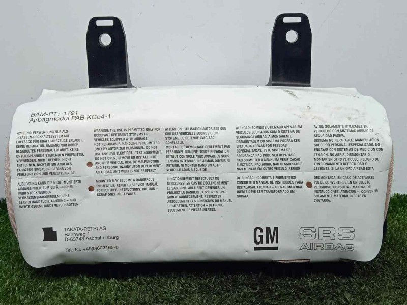Recambio de airbag delantero derecho para opel meriva b 1.4 16v turbo cat referencia OEM IAM 13250506-306435399A1  