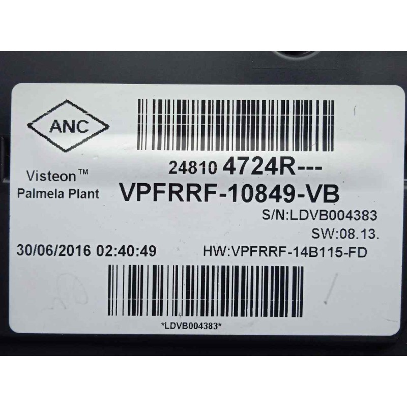 Recambio de cuadro instrumentos para fiat talento kombi (296) l1h1 1,0t basis (m1) referencia OEM IAM 248104724R  