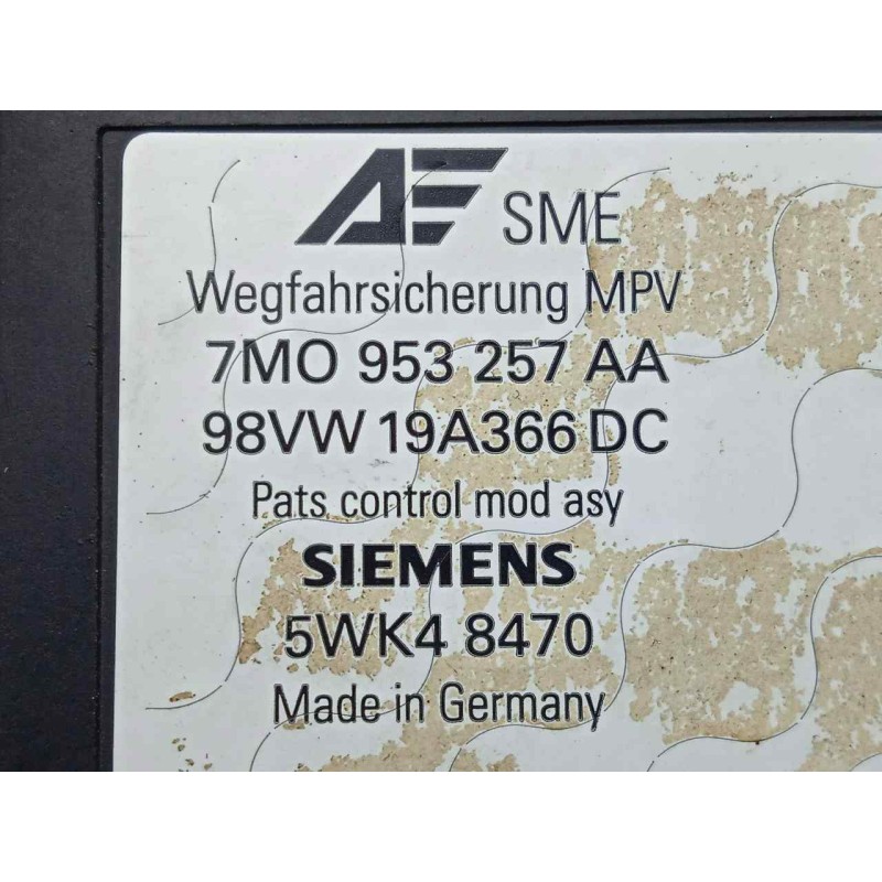 Recambio de modulo electronico para seat alhambra (7v8) 1.9 tdi referencia OEM IAM 5WK48470-7M0953257AA-98VW19A366DC  