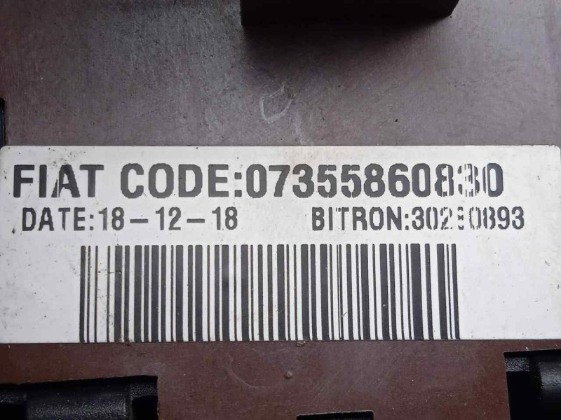 Recambio de interruptor para citroën jumper kasten 30 l1h1 bluehdi 110 referencia OEM IAM 07355860830 INTERRUPTOR.NIEBLAS 