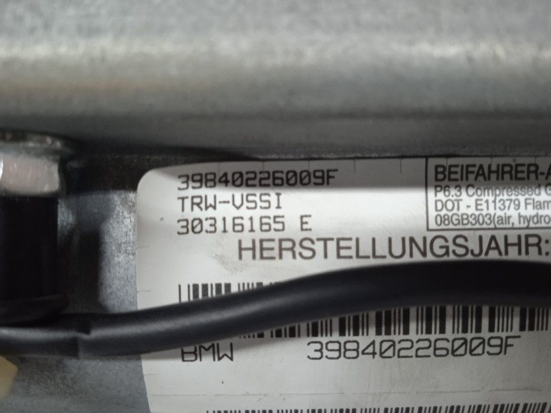 Recambio de airbag delantero derecho para bmw x5 (e53) 3.0 24v turbodiesel cat referencia OEM IAM 30316165E  