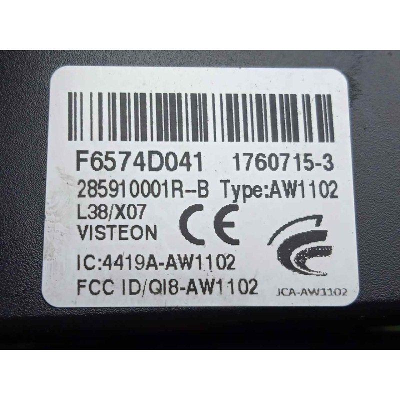 Recambio de antena para fiat talento kombi (296) l1h1 1,0t basis (m1) referencia OEM IAM 285910001R-F6574D041  