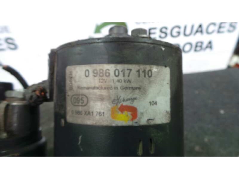Recambio de motor arranque para bmw serie 3 compacto (e36) 1.6 cat referencia OEM IAM 0986017110 BOSCH 