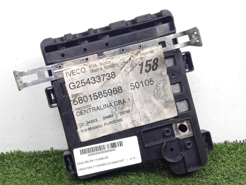 Recambio de caja reles / fusibles para iveco daily furgón 2.3 diesel cat referencia OEM IAM 5801585968  
