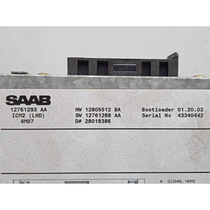 Recambio de sistema audio / radio cd para saab 9-3 berlina 1.9 tid cat referencia OEM IAM 12761293-12761293AA  
