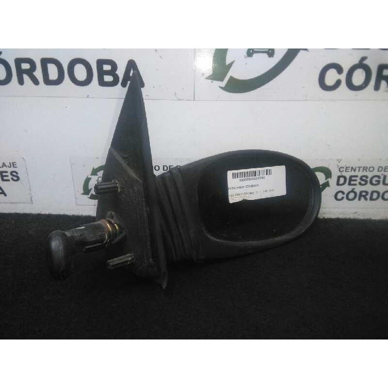 Recambio de retrovisor derecho para fiat seicento (187) 1.1 referencia OEM IAM  MANUAL NEGRO