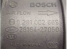 Recambio de caudalimetro para kia cerato 2.0 turbodiesel cat referencia OEM IAM 0281002669-2816427050 5.PINES BOSCH 2