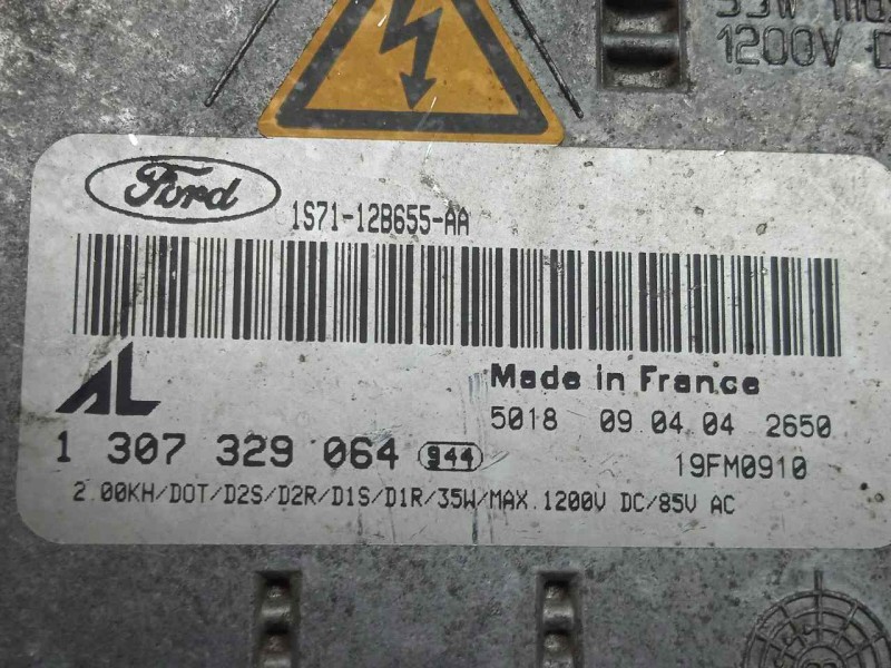 Recambio de centralita faros xenon para ford mondeo berlina (ge) 2.0 tdci cat referencia OEM IAM 1307329064  