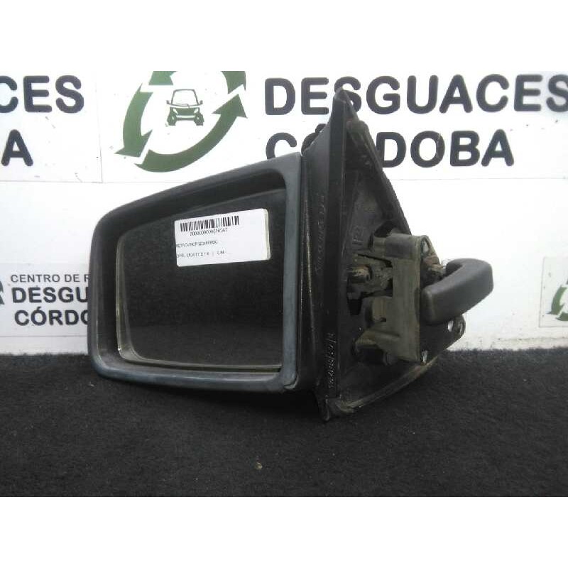 Recambio de retrovisor izquierdo para opel kadett e 1.6 referencia OEM IAM  MANUAL NEGRO.PLASTICO