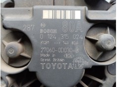 Recambio de alternador para toyota corolla (e12) 1.6 16v referencia OEM IAM 0124315024-270600D030B BOSCH - 80AH POLEA.FIJA - 6.C 2